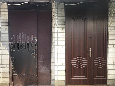 Монтаж уличных мдф накладок. Борисполь